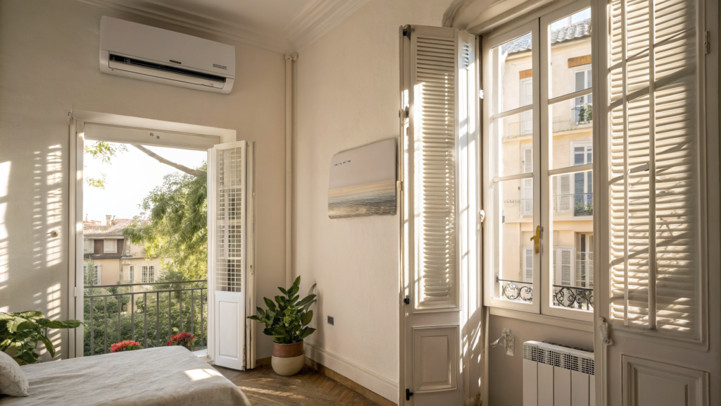 consommation climatiseur canicule appartement français split 26 degrés facture électricité